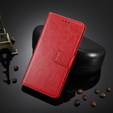 Etui z klapką do Infinix Hot 20i, Crazy Horse Wallet, czerwone