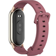 Pasek Silikonowy do Xiaomi Smart Band 10 / 9 / 8, Fioletowy