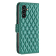 Etui z klapką do Samsung Galaxy A56 5G, Wallet, BINFEN COLOR, zielone