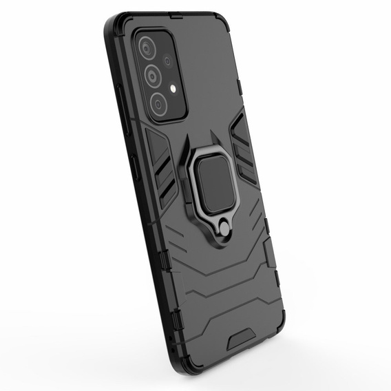 Etui do Samsung Galaxy A72 5G / A72 LTE, Kickstand Ring, czarne