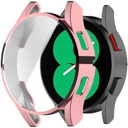 Etui z osłoną na ekran do Samsung Galaxy Watch 4 44mm, Różowy