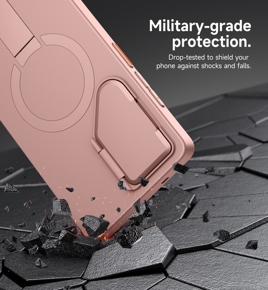 Etui do Samsung Galaxy S25 Ultra, Suritch Shockproof, do MagSafe, różowe