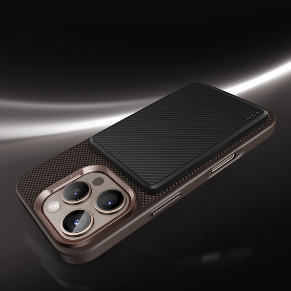 Etui Benks Magnetic Armor Lite Kevlar 600D (SC66) do iPhone 16 Pro Max – złoty