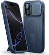 Etui do iPhone 16 Pro, Suritch Shockproof, do MagSafe, granatowe