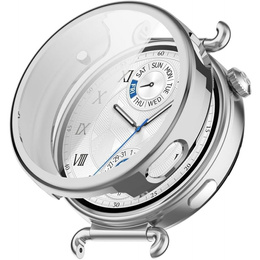2w1 Etui z Osłoną na ekran do Huawei Watch GT 6 41mm, Srebrne