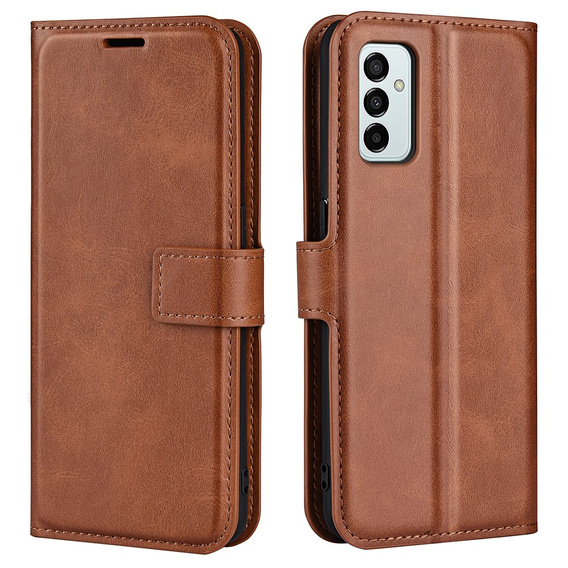 Etui Wallet do Samsung Galaxy M23 5G / M13, Protective Cover, Light Brown