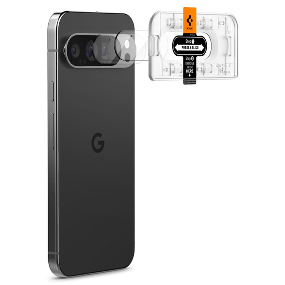 Spigen OPTIK.TR ”EZ FIT” Szkło Hartowane na Aparat do Google Pixel 9 Pro XL (2 sztuki)