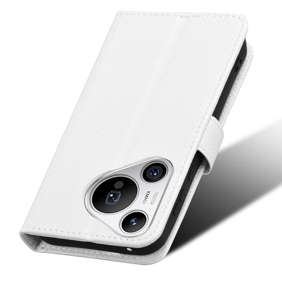 Etui z klapką do Huawei Pura 70, Wallet Smart Magnet, białe