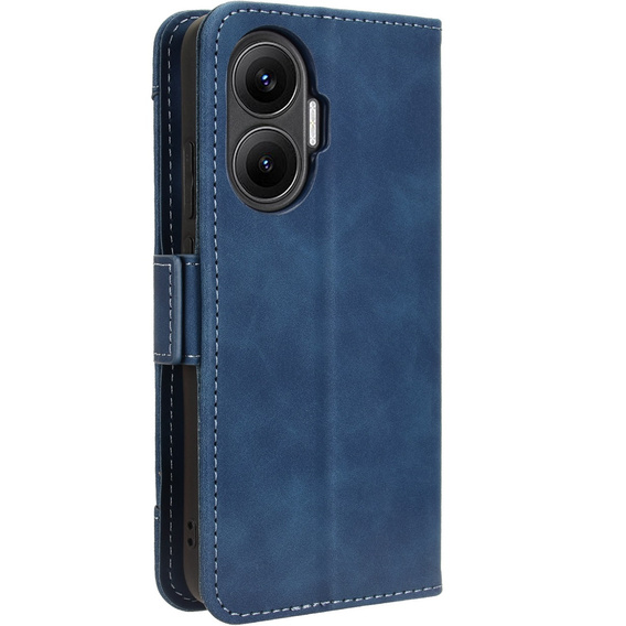 Etui z klapką do Xiaomi Poco F7, Card Slot, granatowe