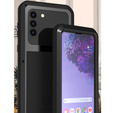 OUTLET Etui Love Mei do Samsung Galaxy S21+ Plus, pancerne ze szkłem, czarne