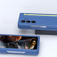 Etui ze szkłem i rysikiem do Samsung Galaxy Z Fold7 – niebieskie