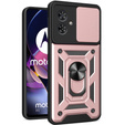 Etui pancerne do Motorola Moto G54 5G, CamShield Slide, różowe rose gold