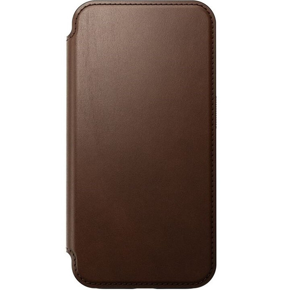 Etui Nomad do iPhone 15 Pro, Modern Leather Folio, brązowe