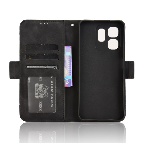 Etui z klapką do Infinix Hot 50i 4G, Card Slot, czarne