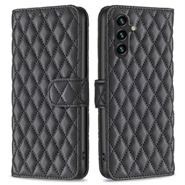 Etui z klapką do Samsung Galaxy A56 5G, Wallet, BINFEN COLOR, czarne