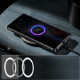 Etui z ochroną aparatu do Samsung Galaxy S23 Ultra, CamShield MagSafe, przezroczyste / czarne