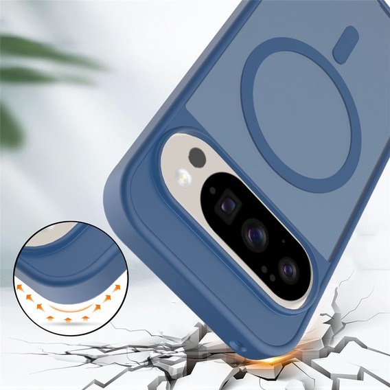 Etui do Google Pixel 10 / 10 Pro, Matt Case, do MagSafe, matowe niebieskie