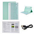 Etui z klawiaturą do Samsung Galaxy Tab S7 T870/T875 / S8, Pen Slot, zielone