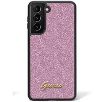 Etui GUESS do Galaxy S24 Ultra, Glitter Script Hardcase, fioletowe