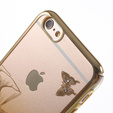 Etui do iPhone 6s / iPhone 6, Yellow / Flower&Butterfly