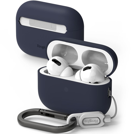 RINGKE Etui na Słuchawki Airpods Pro 1 / 2, Silicone, Midnight Blue