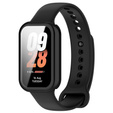 2w1 Etui z Osłoną do Xiaomi Redmi Smart Band 2 / Xiaomi Smart Mi Band 8 Active, Czarne