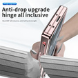 Etui do Samsung Galaxy Z Fold7 5G, z podstawką, różowe rose gold