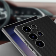 Etui do Samsung Galaxy S23 Ultra, GKK Woven Leather, czarne