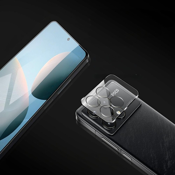 Szkło hartowane na aparat do Xiaomi Poco F6 Pro, przezroczyste