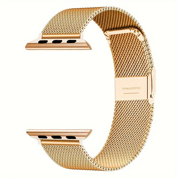 Bransoleta + Etui z Osłoną na Ekran do Apple Watch 10/11 42mm, Złota