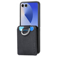 Etui z miejscem na karty i ringiem do Samsung Galaxy Z Flip7 – czarne