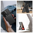 Etui do Samsung Galaxy S25 Ultra, Card Holder Kickstand, czarne