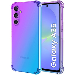 Etui Gradient Dropproof do Samsung Galaxy A36 5G, Fioletowe / niebieskie