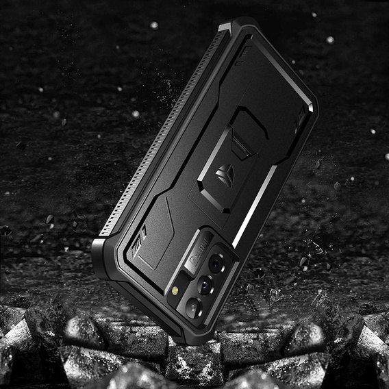 Etui pancerne do Samsung Galaxy S21, Dexnor Full Body, czarne