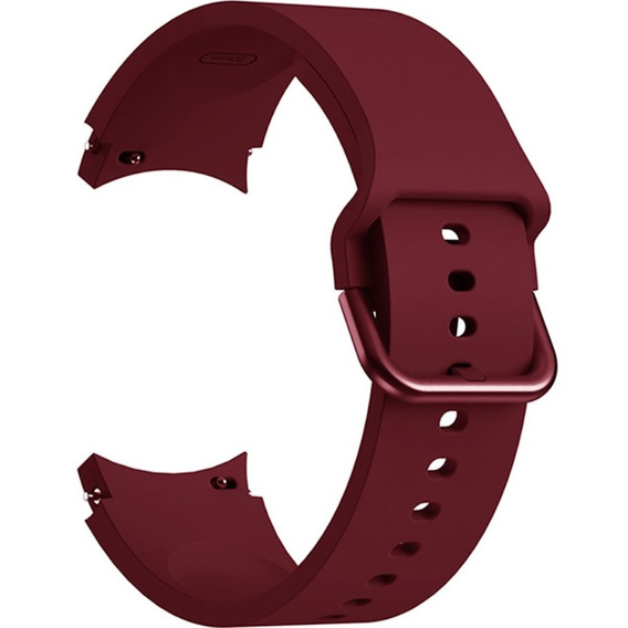 Pasek Silikonowy do Samsung Galaxy Watch 4/5/6/7 40/42/43/44/45/46/47mm, Bordowy