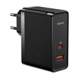 Baseus GaN5 Pro Ładowarka Sieciowa 100W + Kabel USB-C, Black