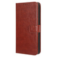 Etui z klapką do Infinix Note 30, Crazy Horse Wallet, brązowe