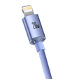 Baseus kabel Crystal Shine USB-C - Lightning 1,2 m 20W - fioletowy