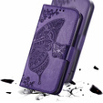 Etui z klapką do Infinix Hot 40i, Butterfly, fioletowe