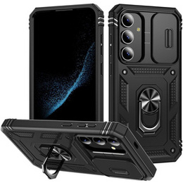 Etui pancerne do Samsung Galaxy S24+ Plus, CamShield Slide, czarne