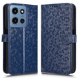 Etui z klapką do Motorola Moto G86 5G, Wallet Rhombus, niebieskie
