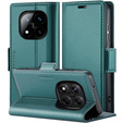 Etui do Xiaomi Redmi Note 14 Pro+ 5G / Xiaomi Poco X7 5G / Xiaomi Redmi Note 14 Pro 5G, ERBORD Glossy Litchi, portfel z klapką, zielone