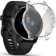 2w1 Etui z Osłoną Silikonową na ekran do Garmin Venu 2 Plus, Przezroczyste