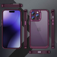Etui do iPhone 15 Pro Max, ERBORD Impact Guard, bordowe