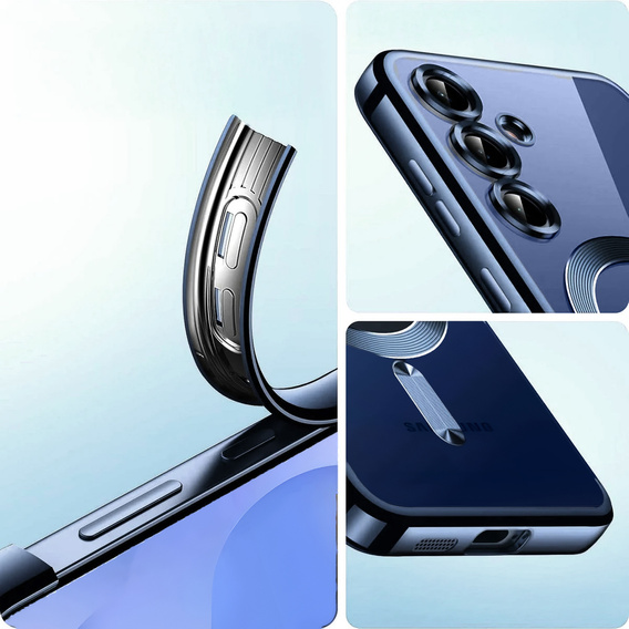 Etui do Samsung Galaxy S25 FE, Electro MagSafe, niebieskie