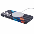 Etui do Samsung Galaxy S25, Carbon Fiber MagSafe, granatowe