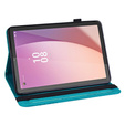 Etui do Lenovo Tab M9, With stand, Flower, niebieskie