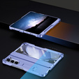 Etui do Samsung Galaxy Z Fold6 5G, z podstawką i rysikiem, fioletowe