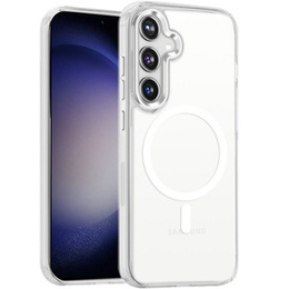 Etui do MagSafe do Samsung Galaxy S24+ Plus, Hybrid Case, przezroczyste