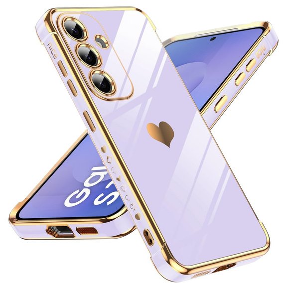 Etui do Samsung Galaxy S26, Electro heart, fioletowe